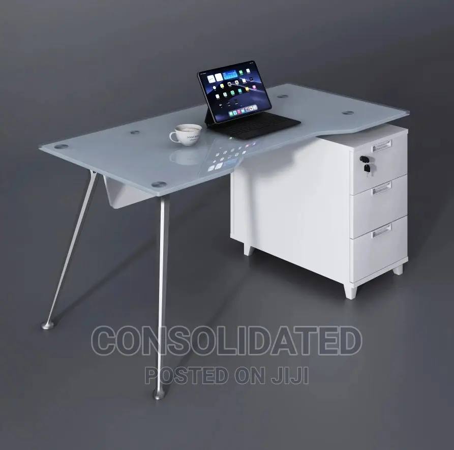 Sleek Glass 1.2metres Office Table