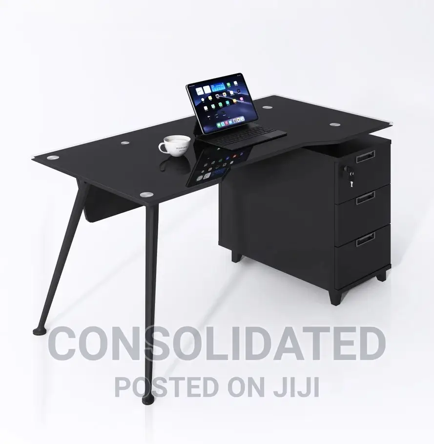 Sleek Glass 1.2metres Office Table