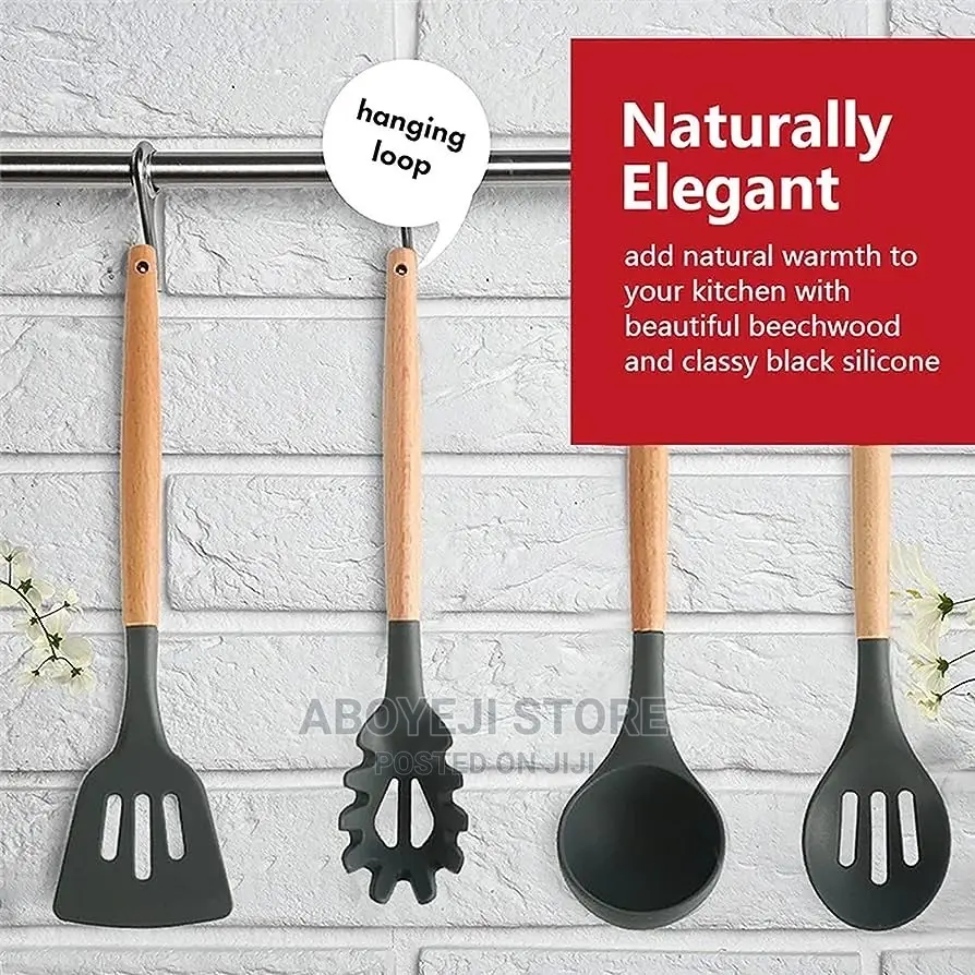Silicone Kitchen Utensils Set ( 12pieces )