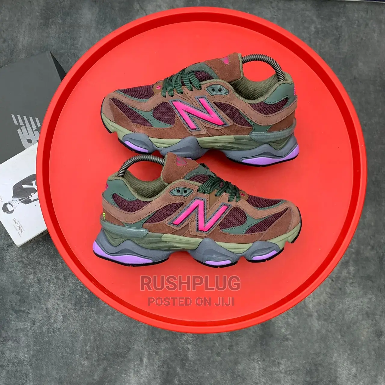 Luxury New Balance 9060 ‘Rich “Oak Burgundy” Sneakers