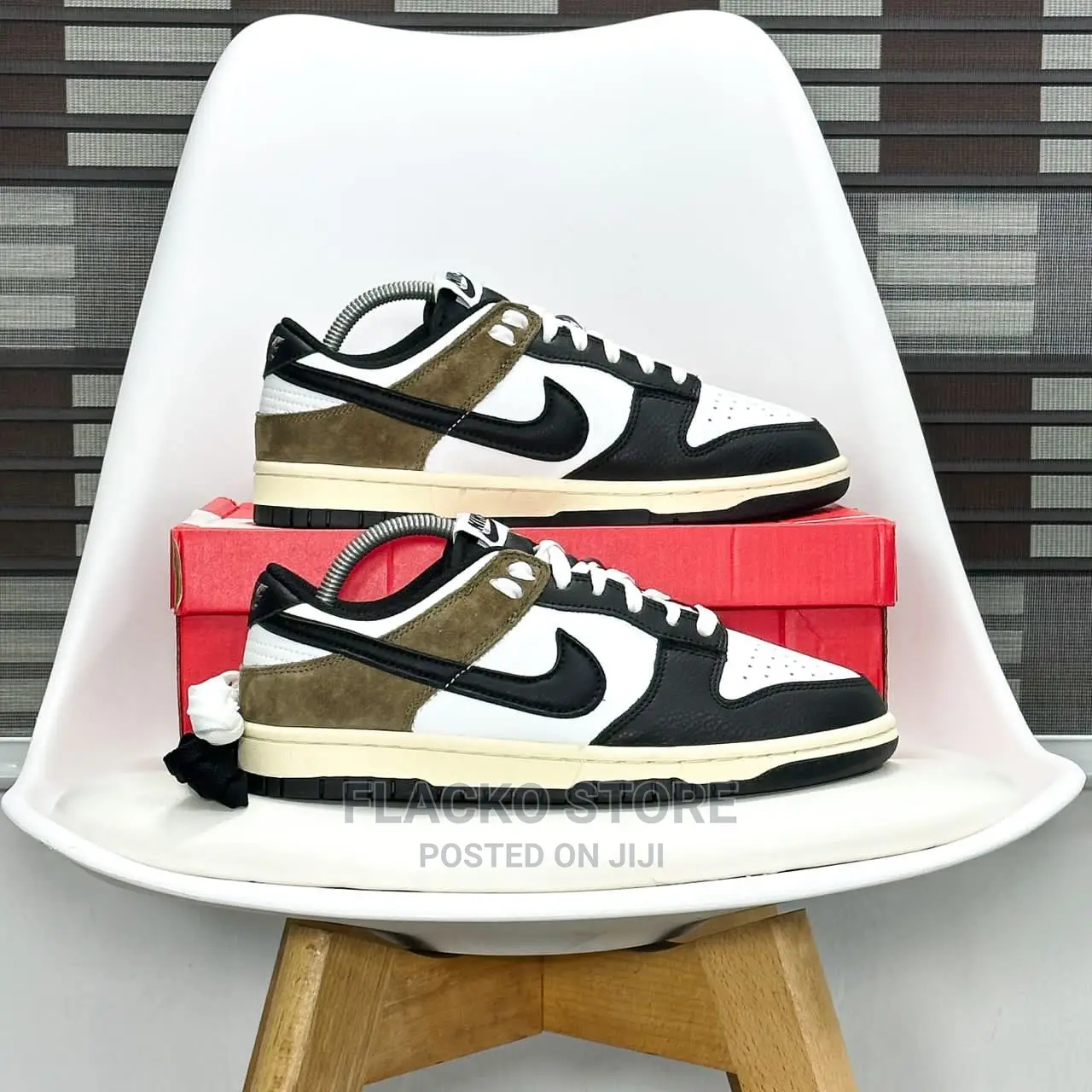 Original Nike Dunk Low by You Dark Mocha Hommage Sneakers