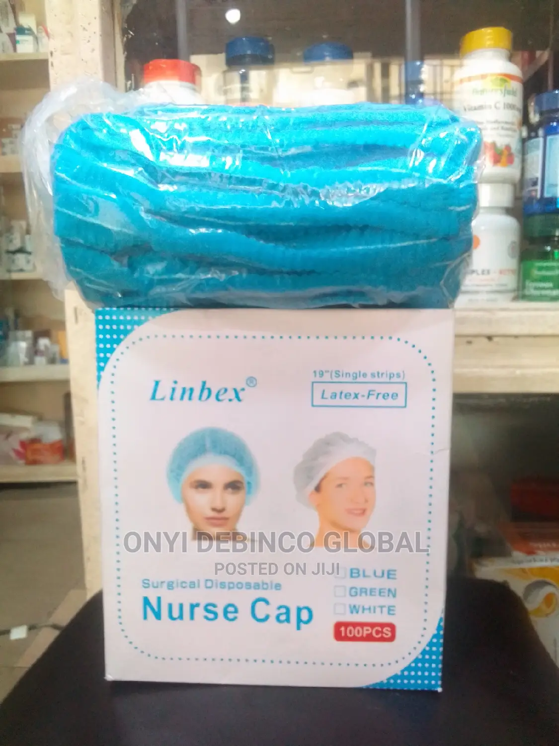 Disposable Surgical Head Caps and Nurse Cap (100 in a Pack)