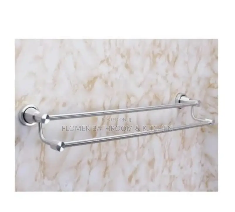 Aluminium Double Towel Bar.