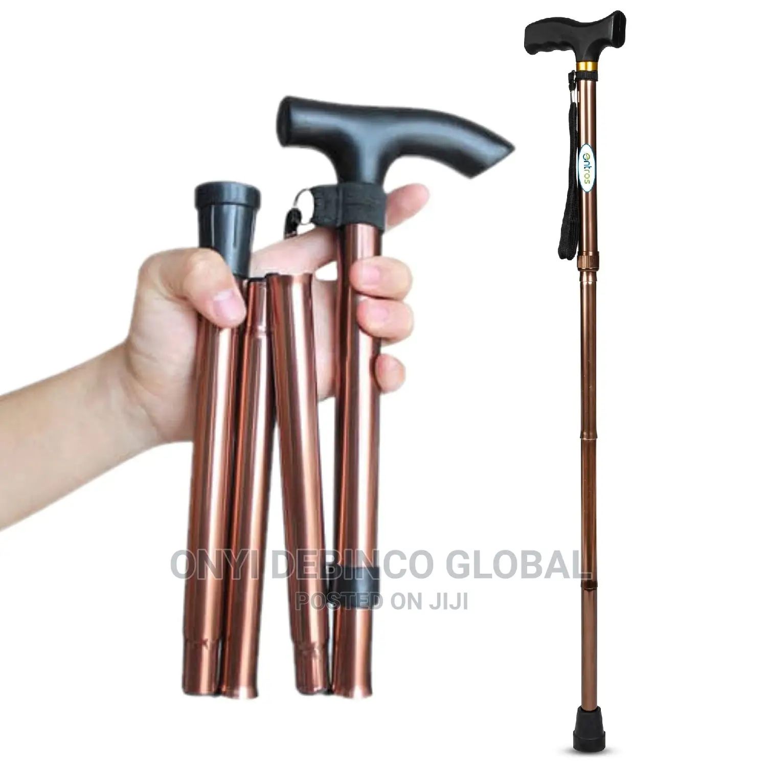 Adjustable Foldable Walking Stick (Multi Colors)