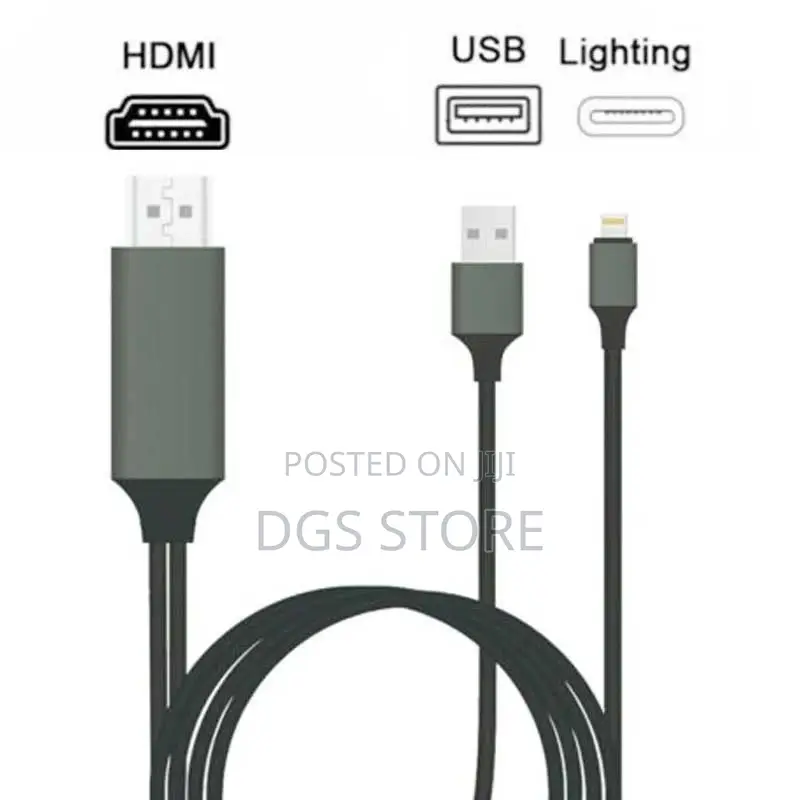 Porodo Braided HDMI Lightning Cable