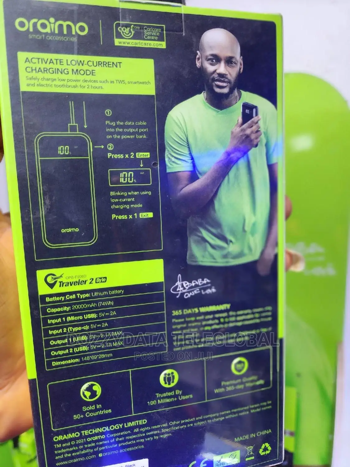 Oraimo P205d Digital Display Power Bank - 20000mah