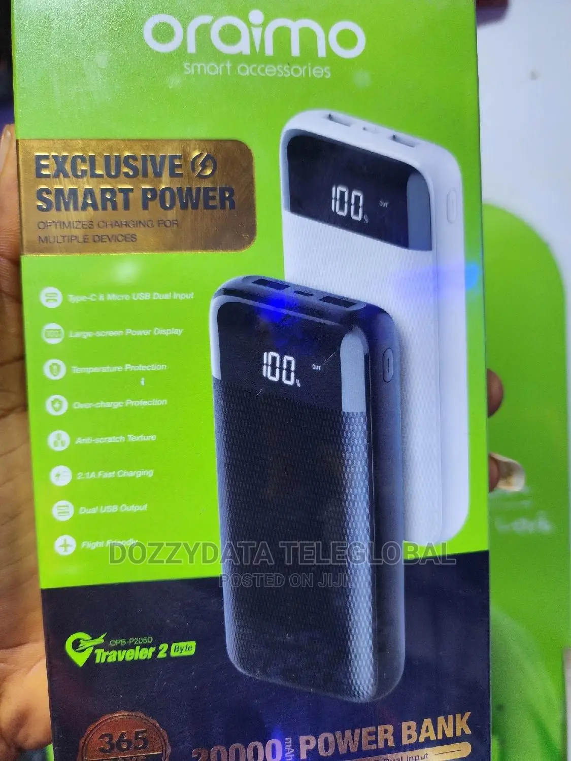 Oraimo P205d Digital Display Power Bank - 20000mah