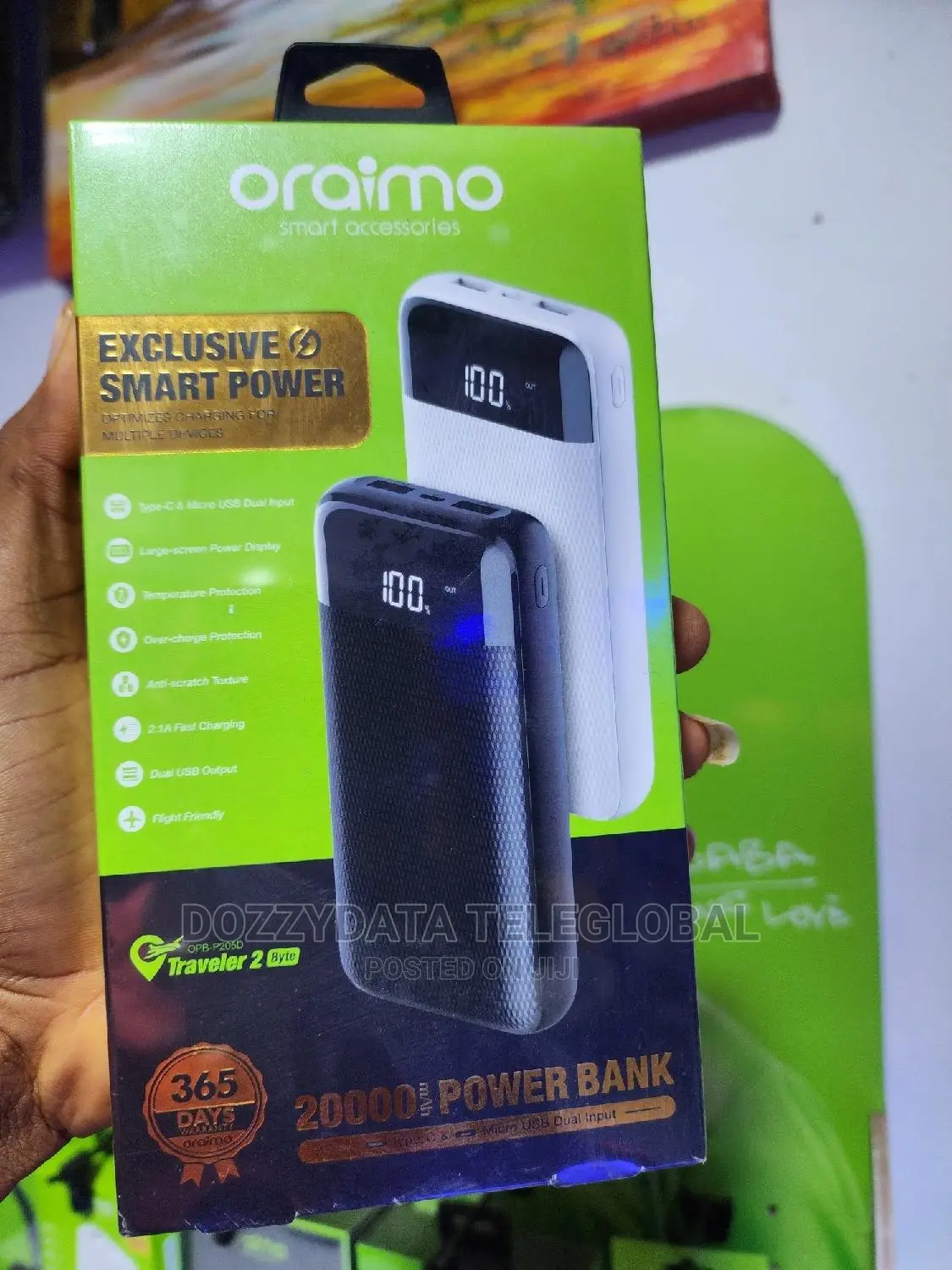 Oraimo P205d Digital Display Power Bank - 20000mah