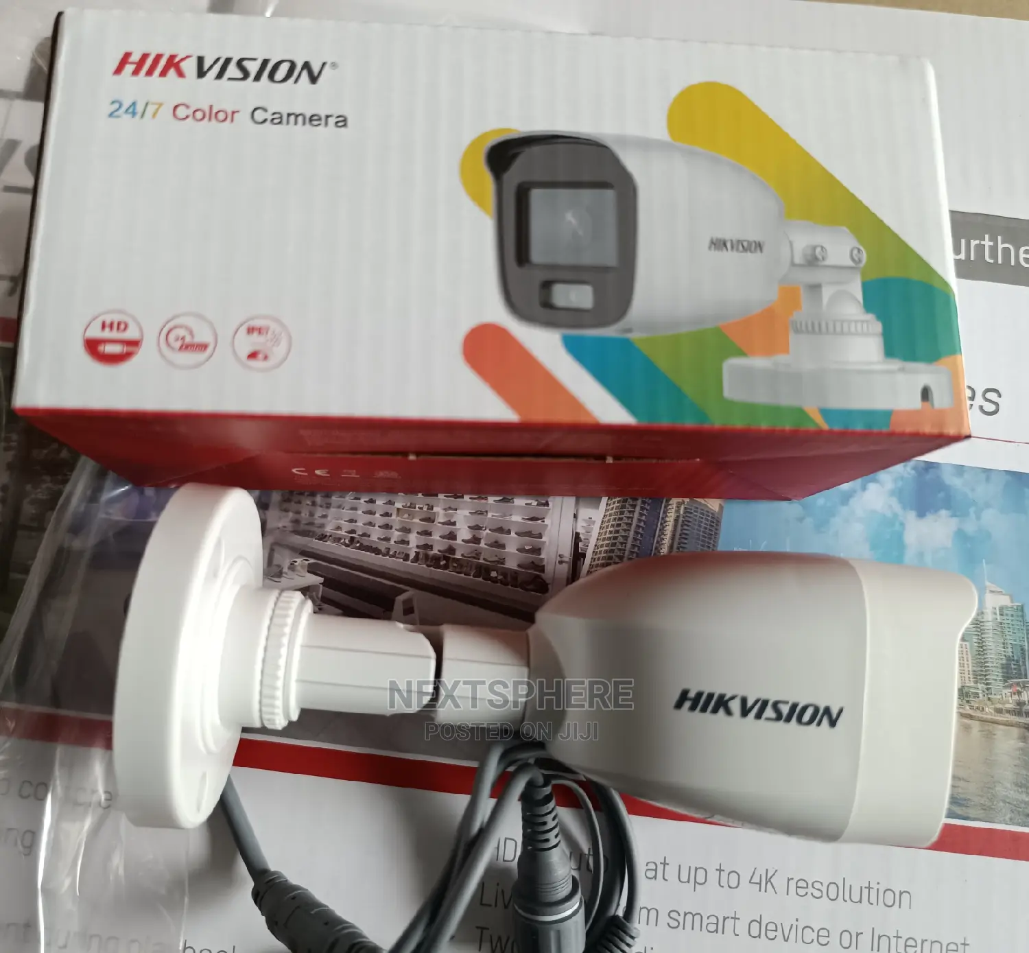 HIKVISION 24/7 Color Camera 2MP Bullet Outdoor- Colorvu CCTV