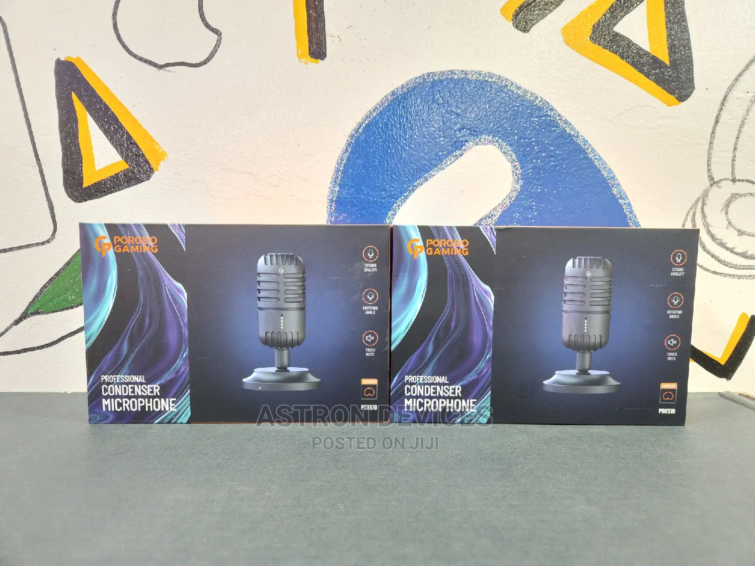 Porodo Gaming Basic Cardioid Microphone With Fixed Stand