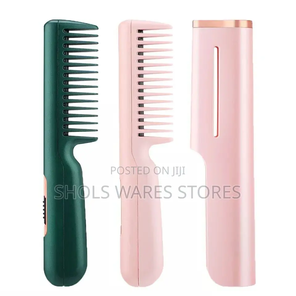 Rechargeable Mobile Hair Straightener and Comb