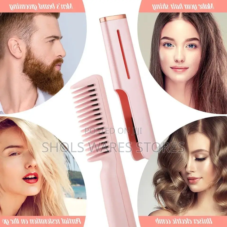 Rechargeable Mobile Hair Straightener and Comb
