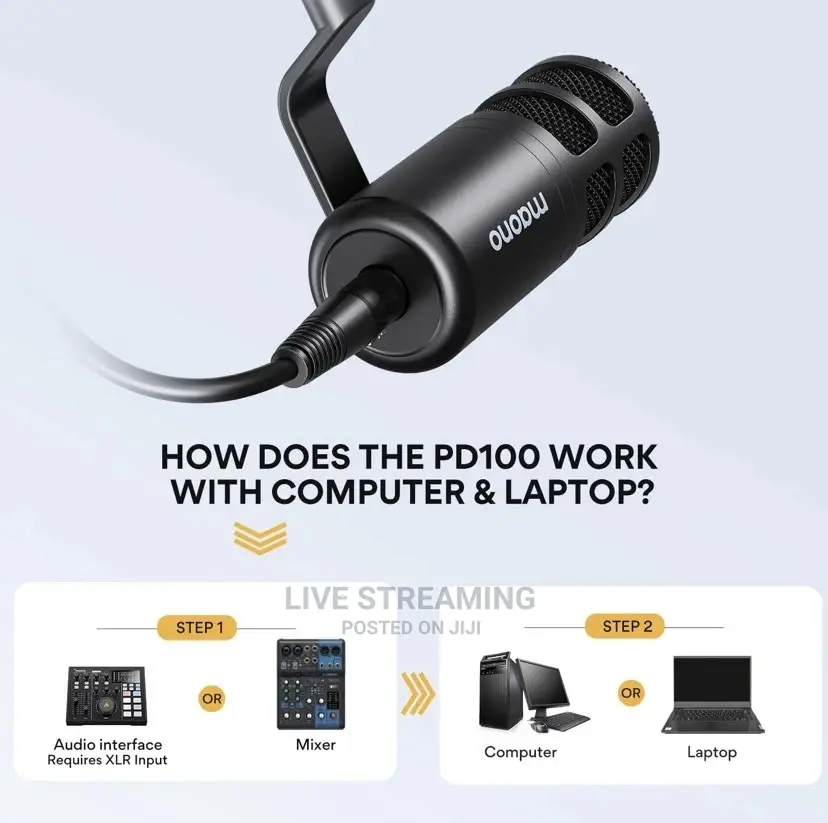Pd100 XLR Podcast Microphone