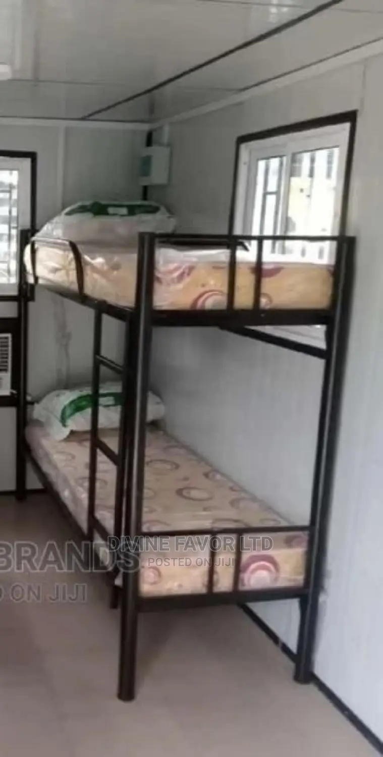 Bunk Bed Double,With 2 Mattresses,2 Pillows