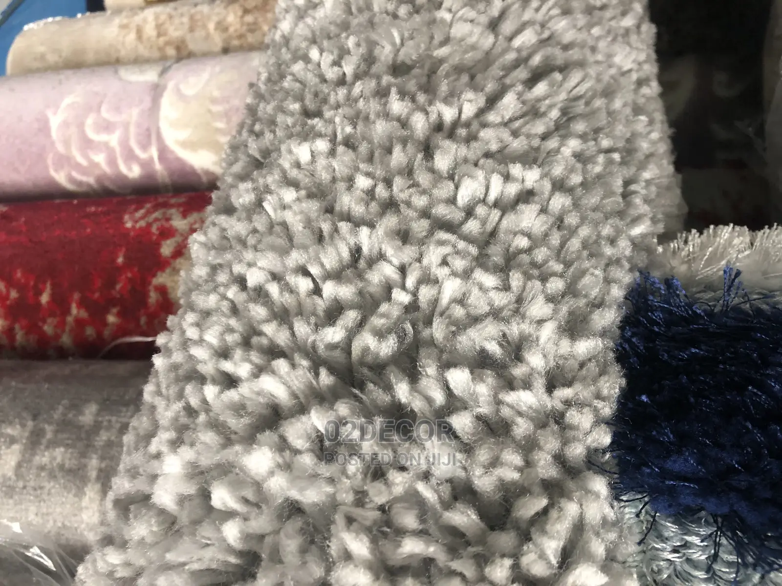 Beige Color Hand Woven Soft Shaggy Center Rugs 4/6
