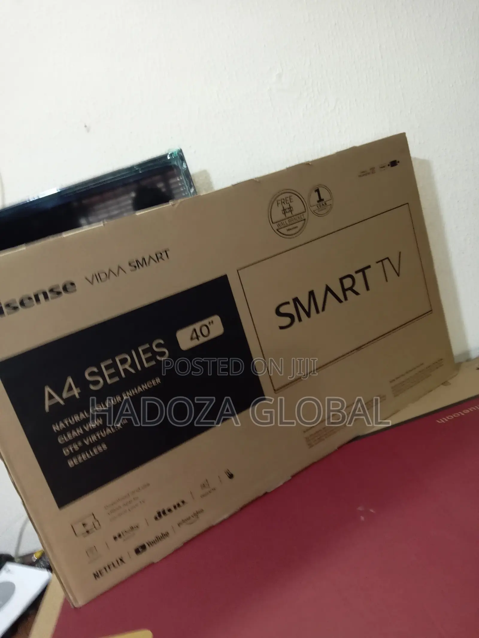 Hisense Television 40" Smart With Vidaa Os + Prime Video