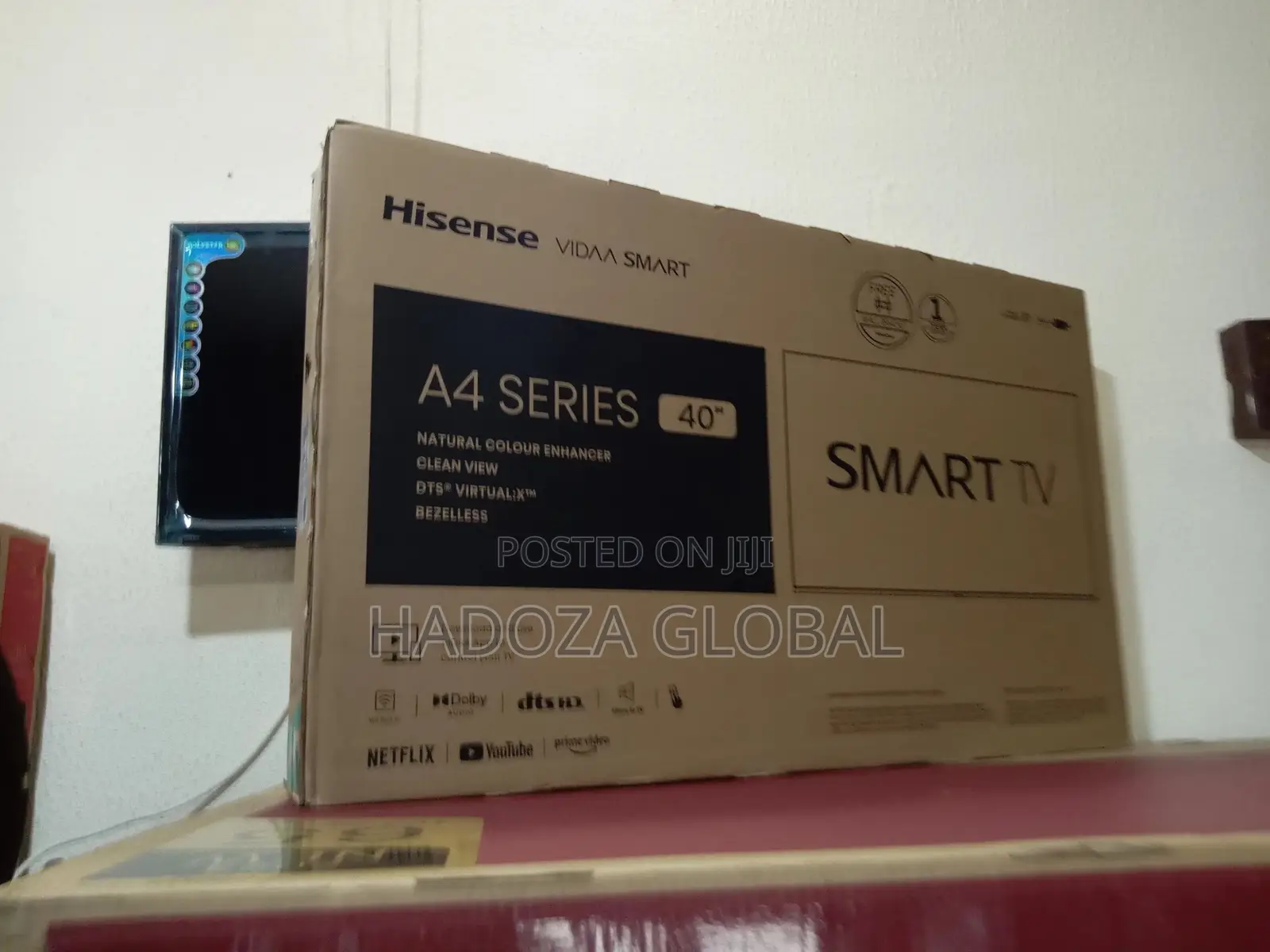 Durable Hisense Television 40" Smart With Vidaa OS + Netflix
