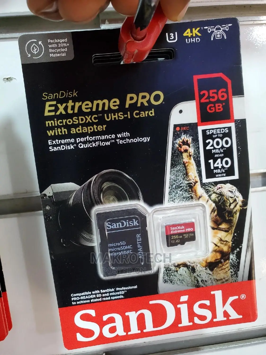 Sandisk Extreme Pro 256gb Micro Sd Memory Card 2000mbps