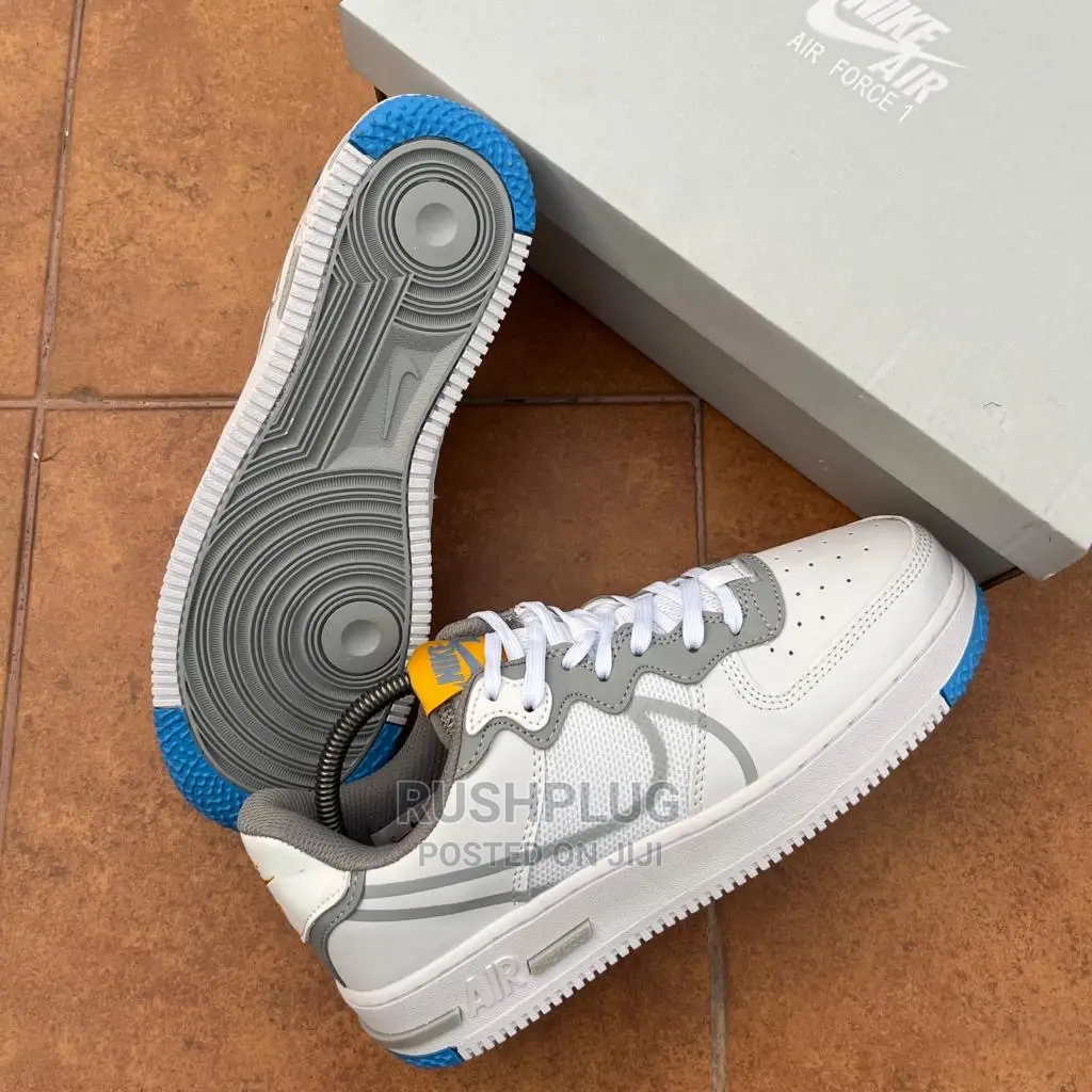 New Nike Air Force 1 Low React White Sneakers
