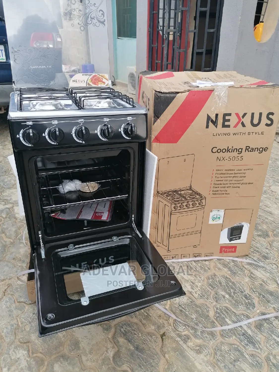 Nexus 4 Burner Gas Cooker Nx-5055 With Oven for Baking