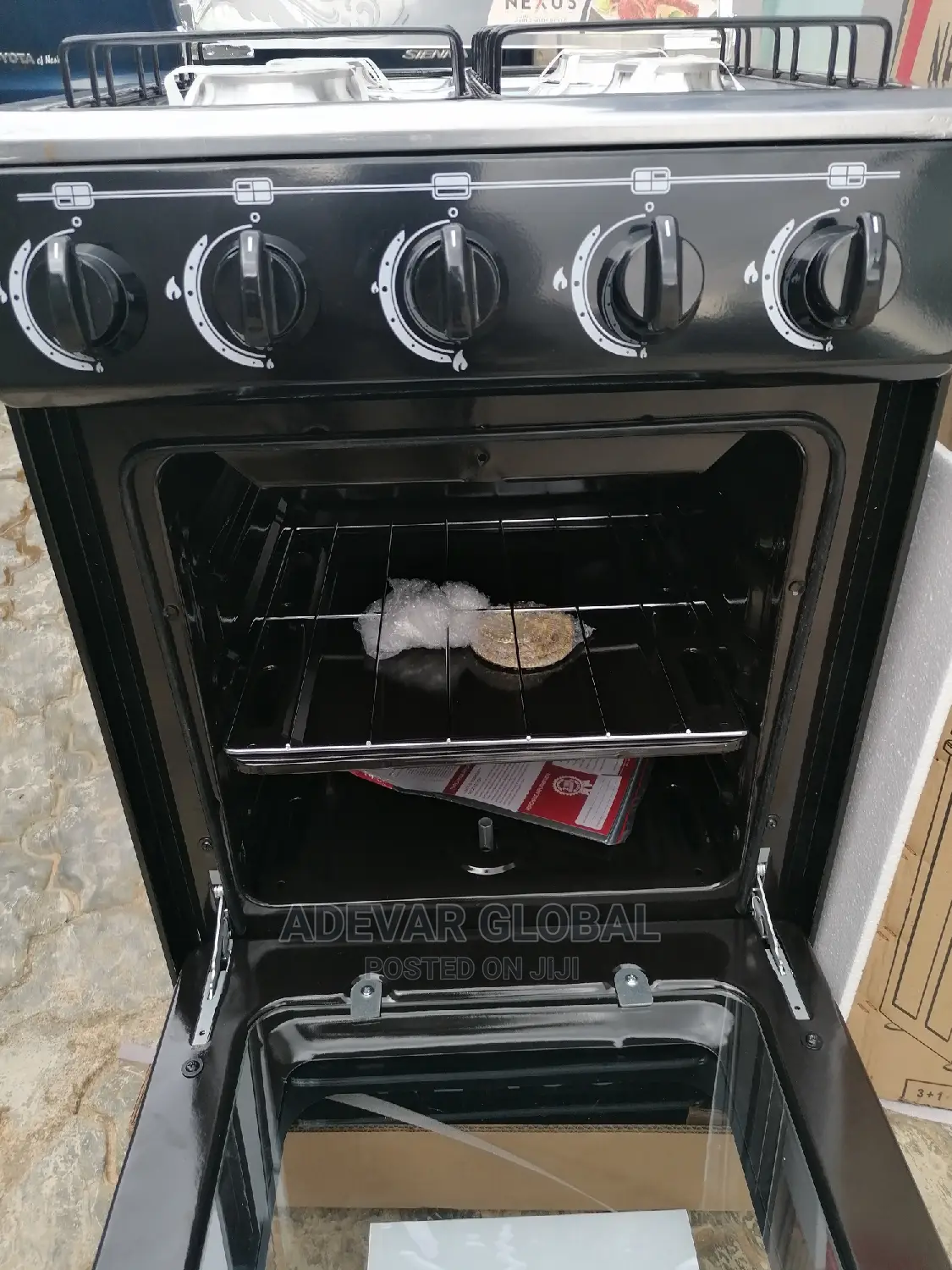 Nexus 4 Standing Gas Cooker With Glass Oven