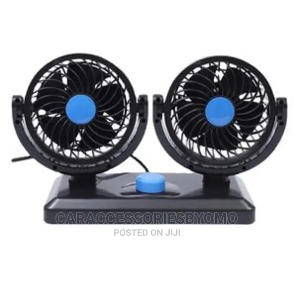 Usb Double Headed Vehicle Car Fan Hx-T303 Usb Charger 12v
