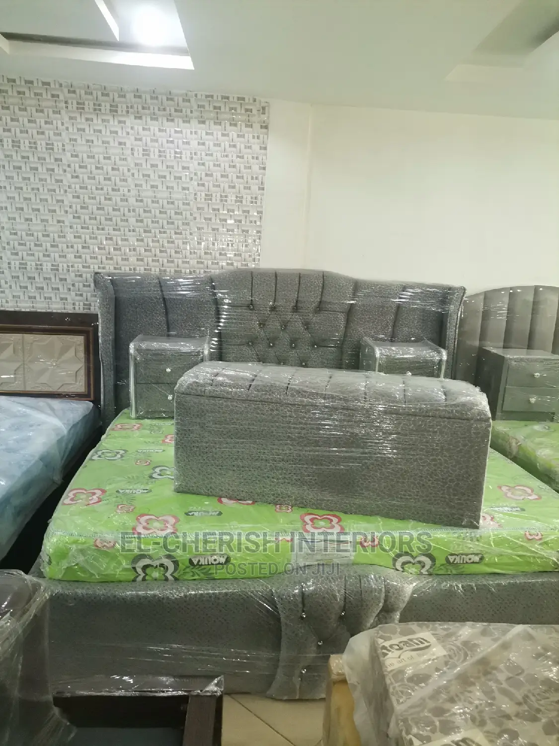 Lush Gray Bed