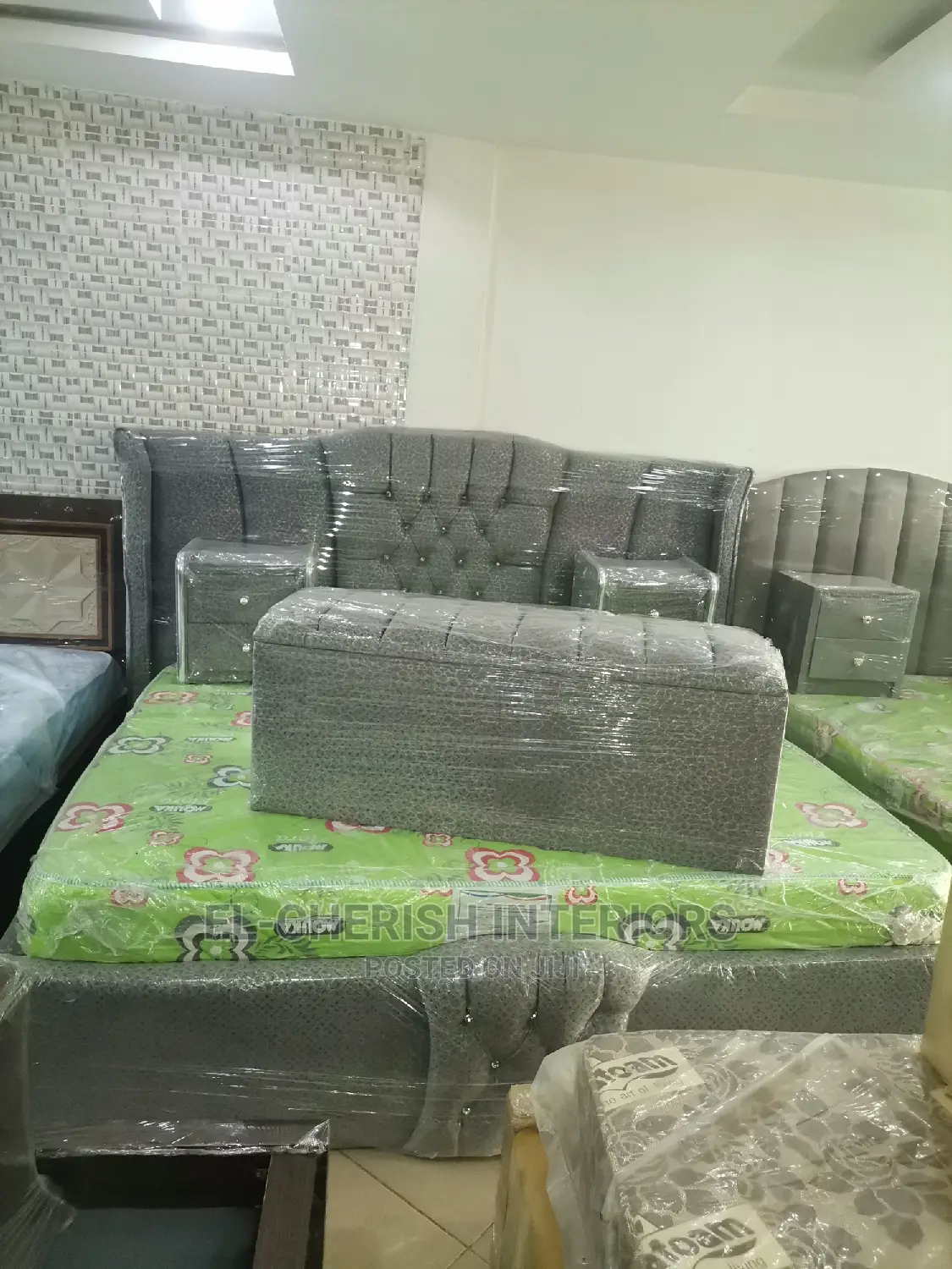 Lush Gray Bed