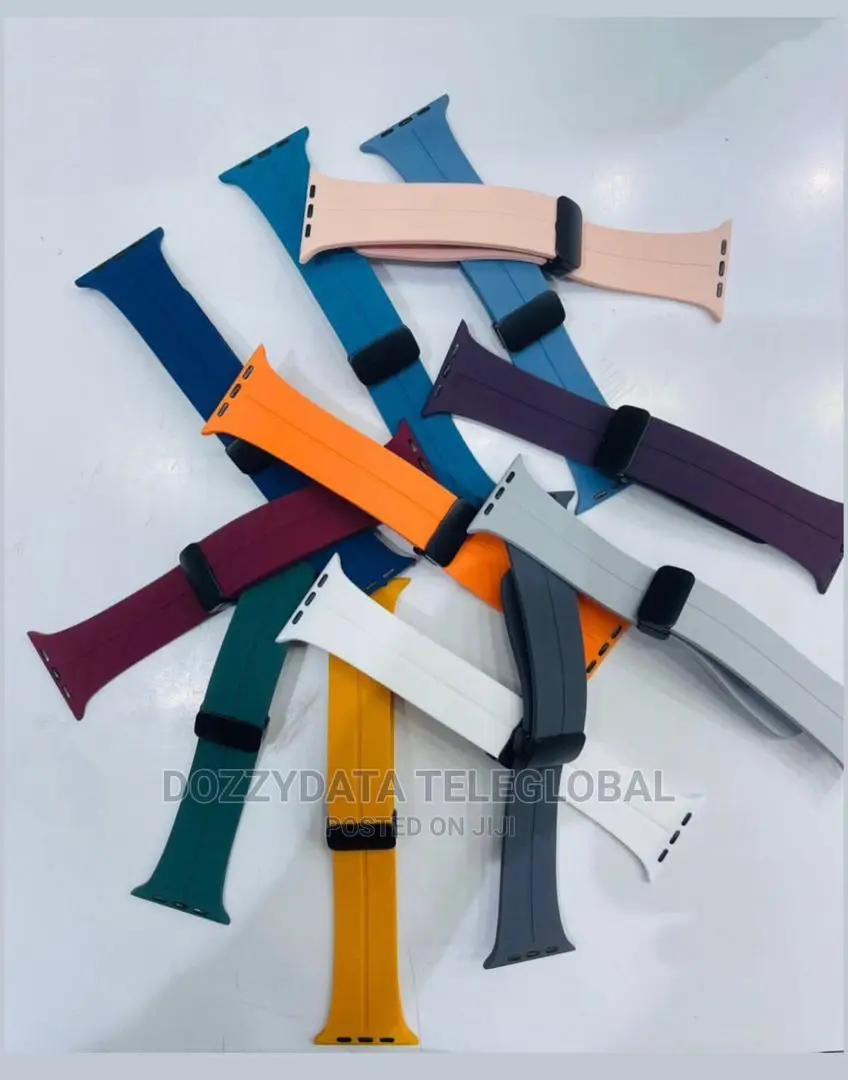 Smart Watch Magnetic Folding Buckle Silicone Bands