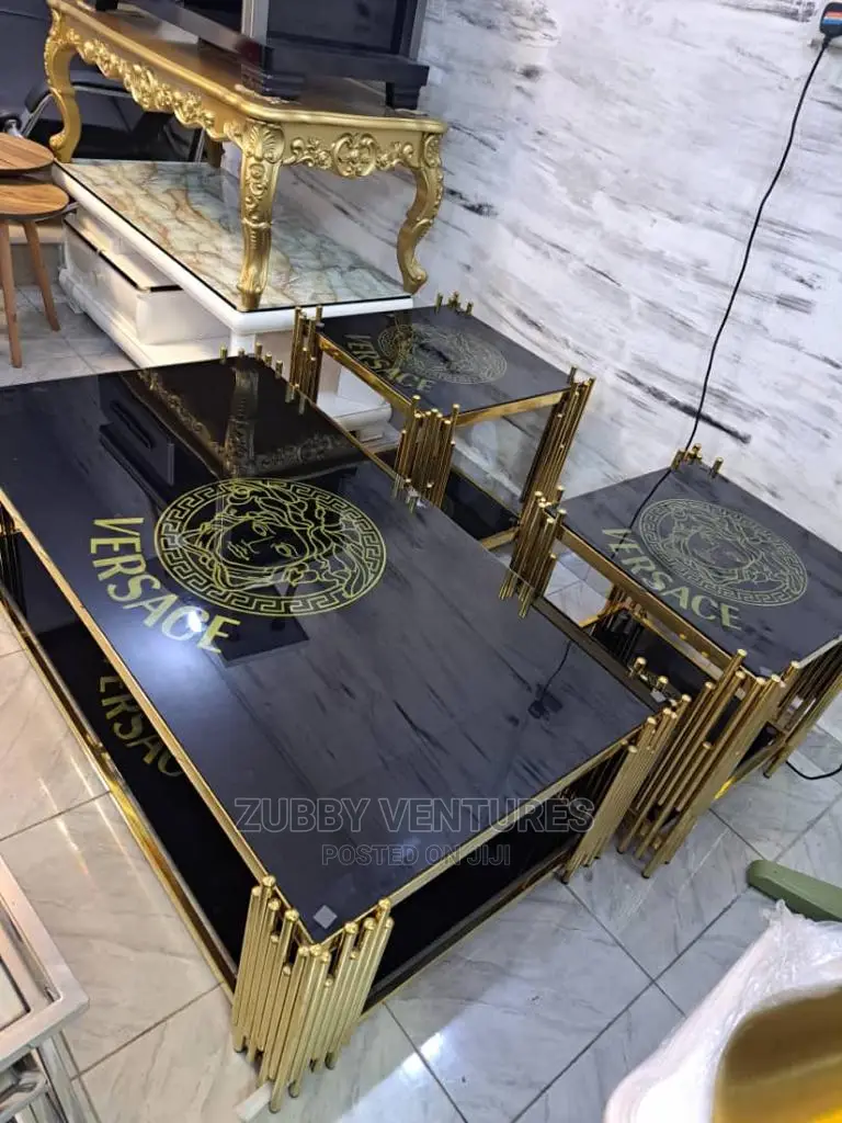 Brand New Quality Top Center Table With 2 Sides Stools