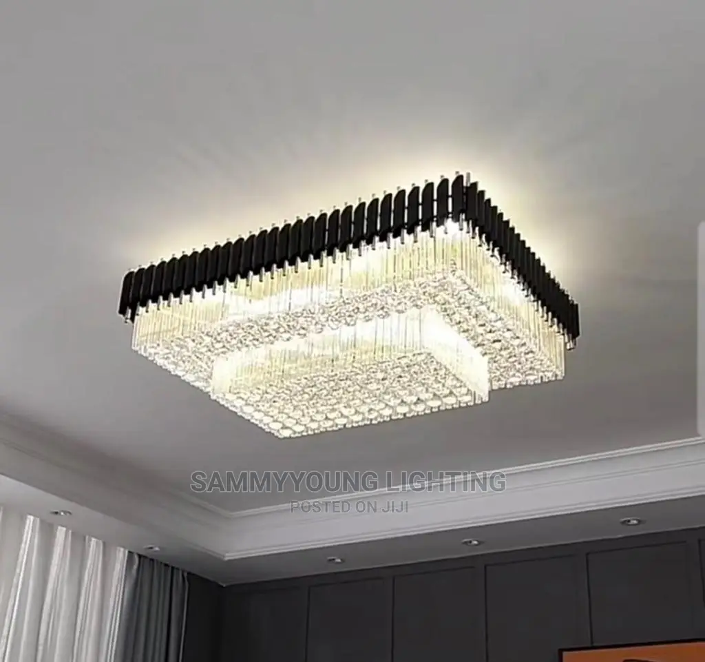 Luxury Quality Modern Mounted Crystal Gold Chandelier Light