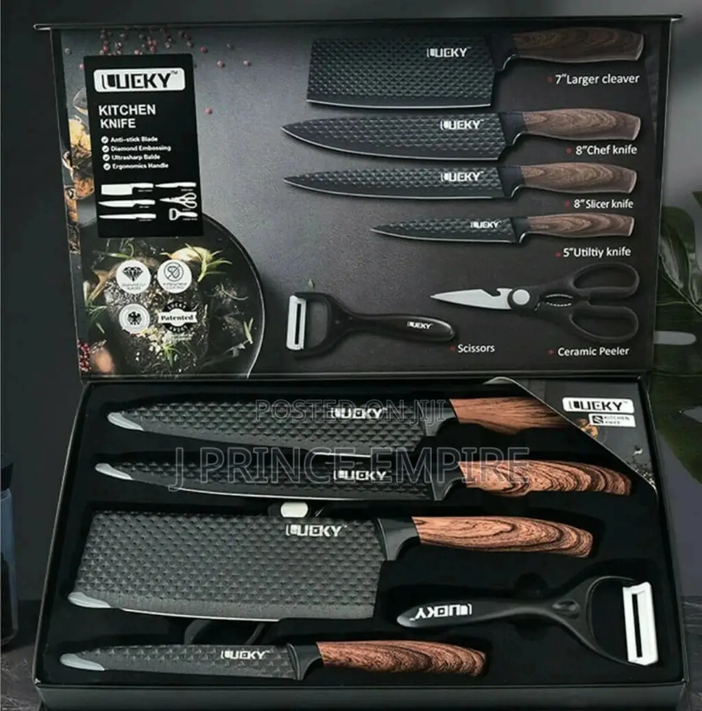 6PCS Kitchen Knife Set High Carbon Stainless Steel