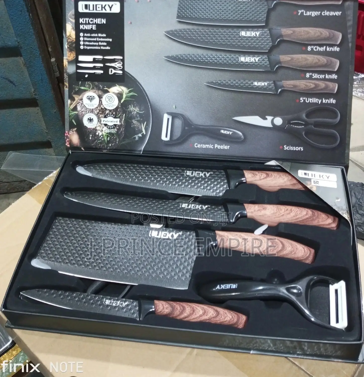 6PCS Kitchen Knife Set High Carbon Stainless Steel
