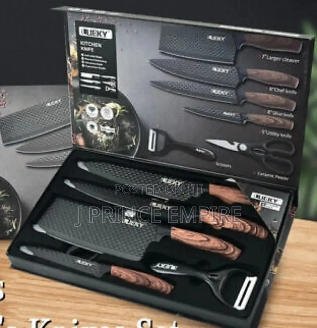 6PCS Kitchen Knife Set High Carbon Stainless Steel