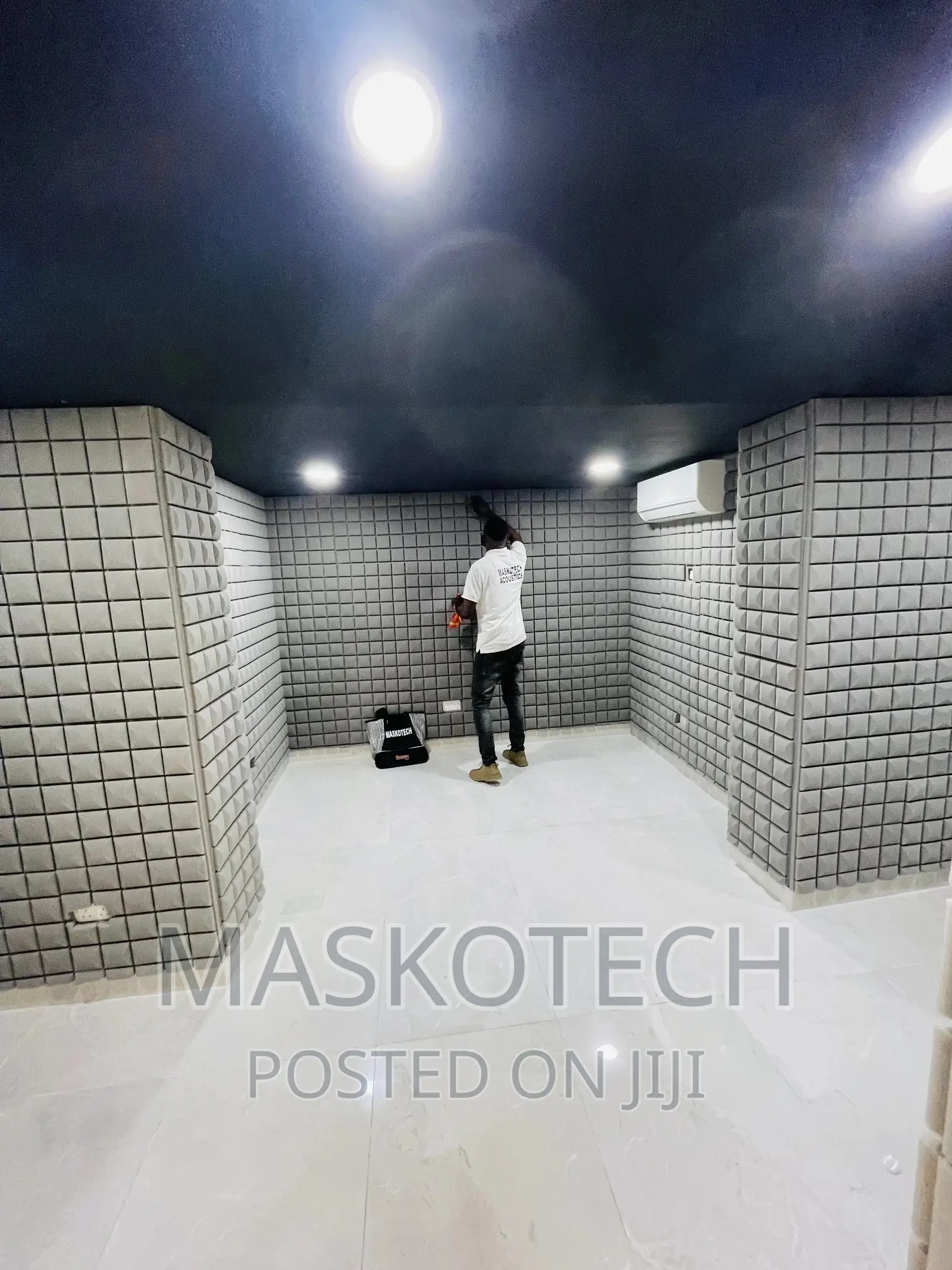 Acoustic Foam Installation