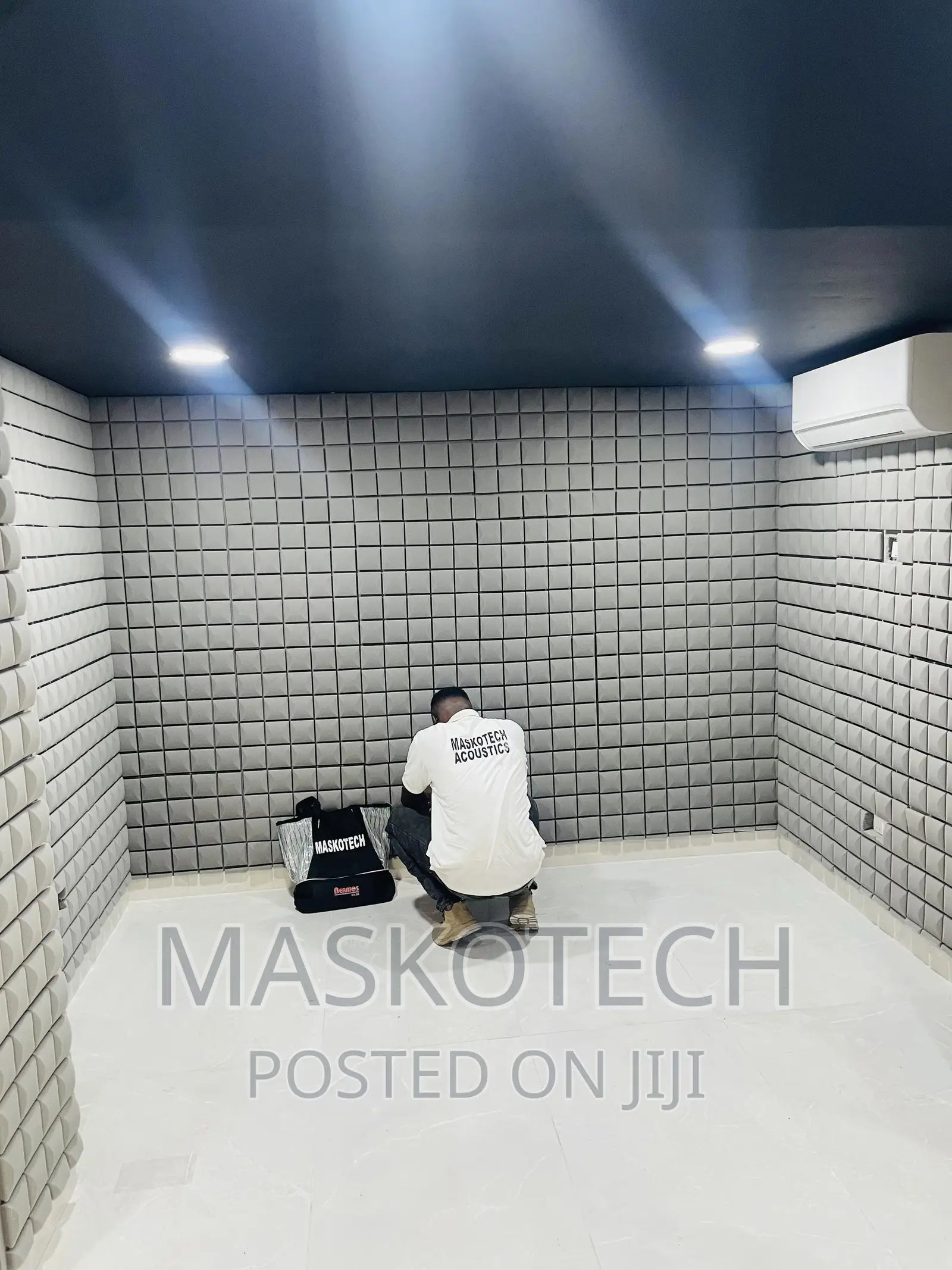 Acoustic Foam Installation
