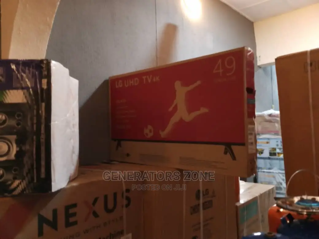 Brand New 49 Inches Tv ( Smart Tv) Uhd + Remote +Stand