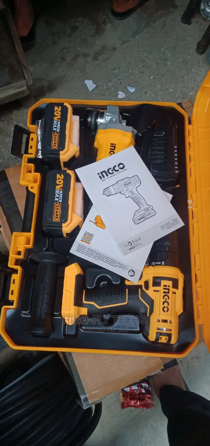 INGCO Lithium Ion Angle Grinder Lithium Ion Cordless Drill