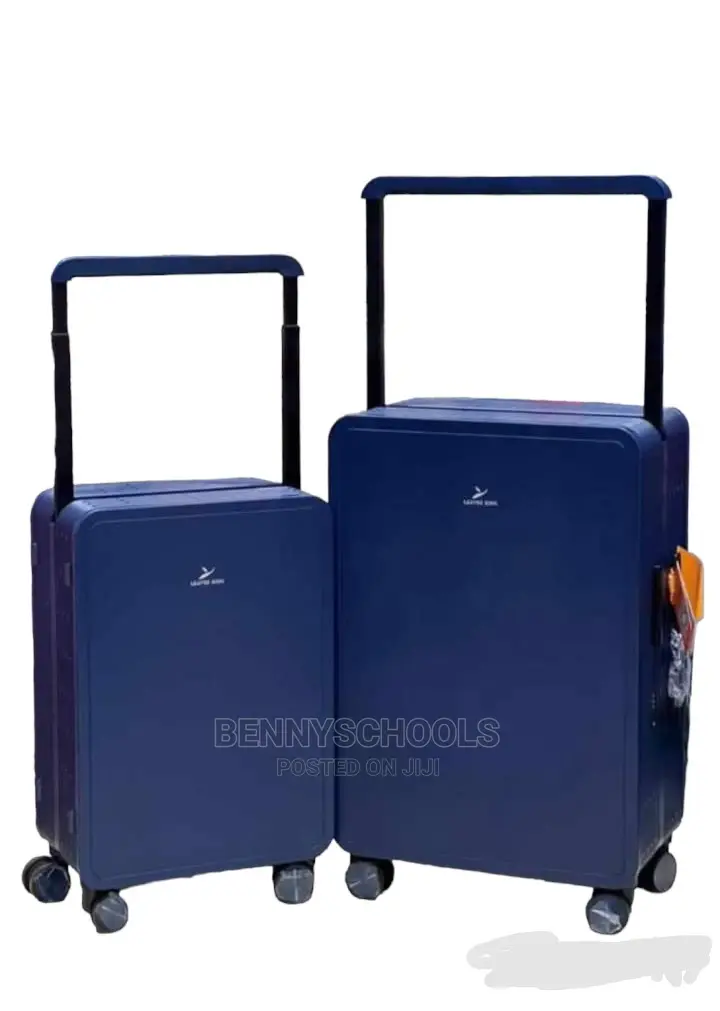 Set of 2 Blue Leaves King Celebrity Traveling Luggage Boxes