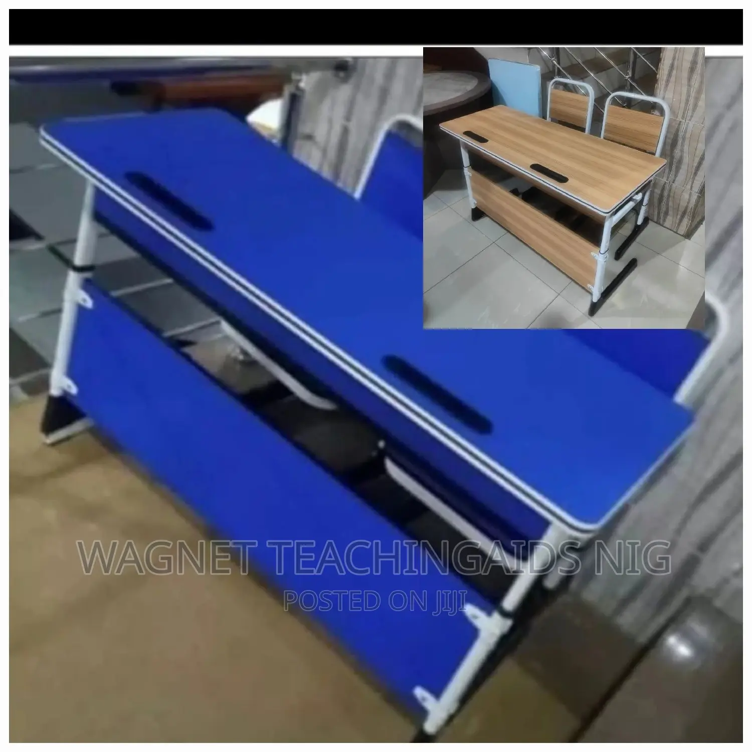 Double And Single High School Table And Chairs In Abuja