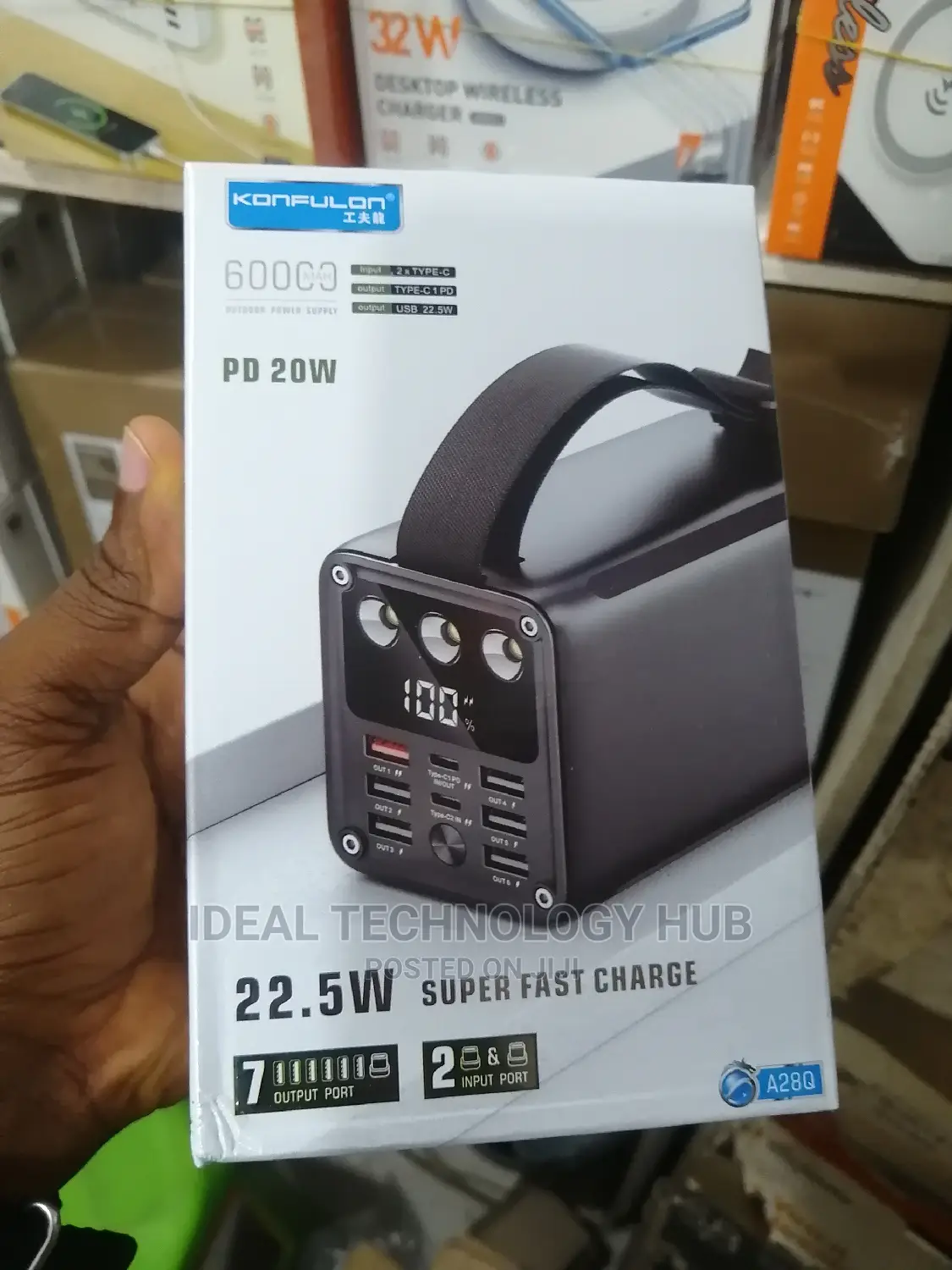 Konfulon 60000mah Pd 30w Super Fast Charging Power Bank
