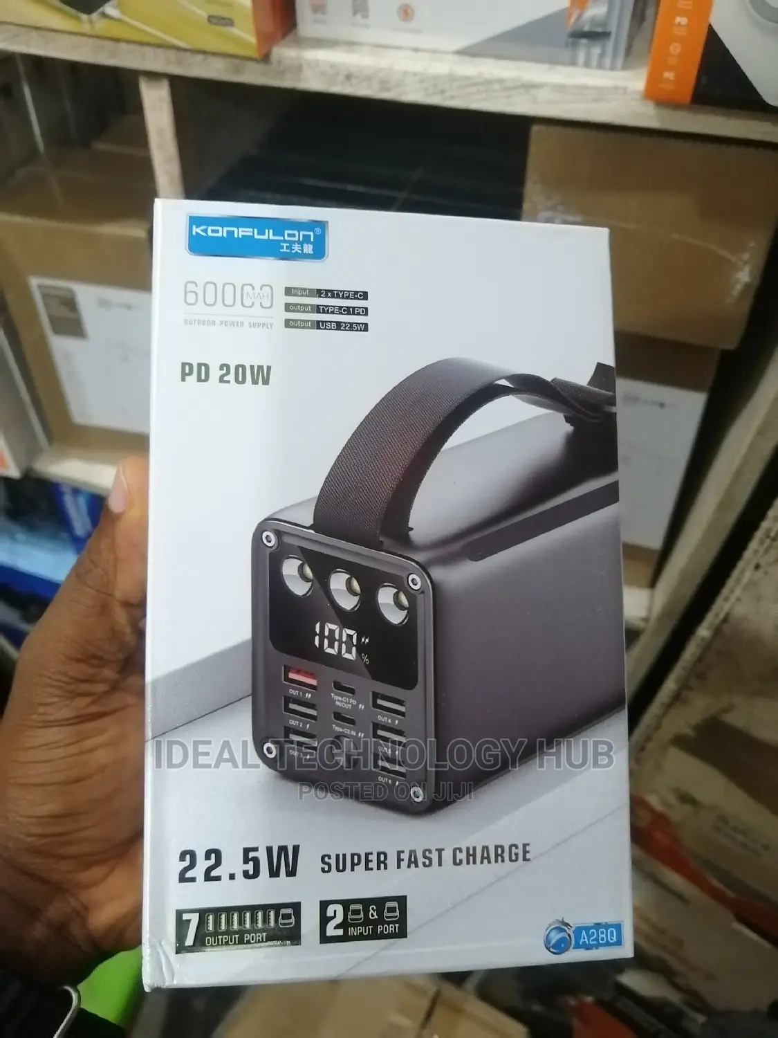 Konfulon 60000mah Pd 30w Super Fast Charging Power Bank