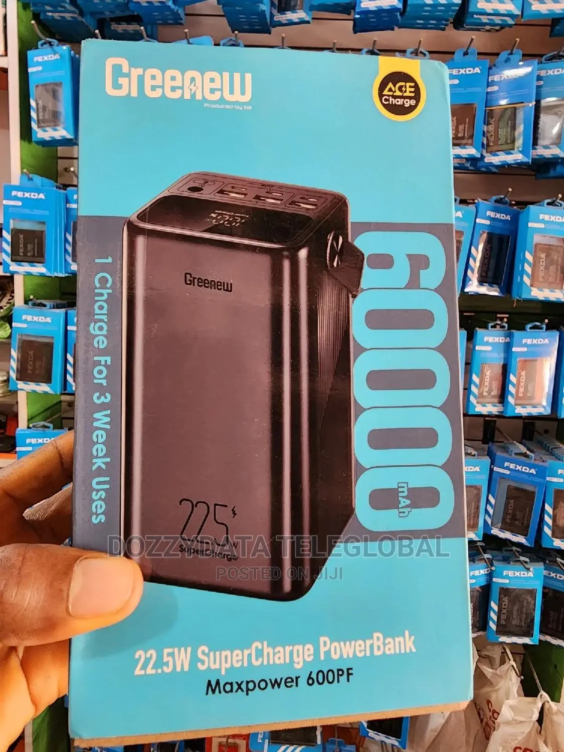 Itel 60000mah Maxpower 600PF, 22.5W Super Charge Powerbank