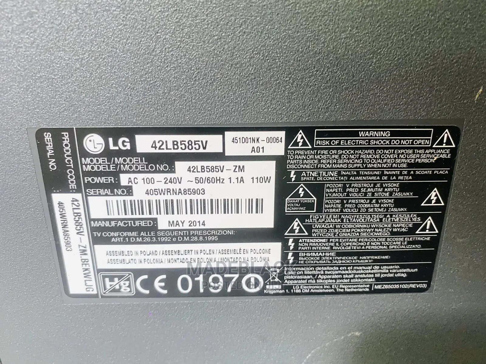 LG 42 Inches Smart Tv