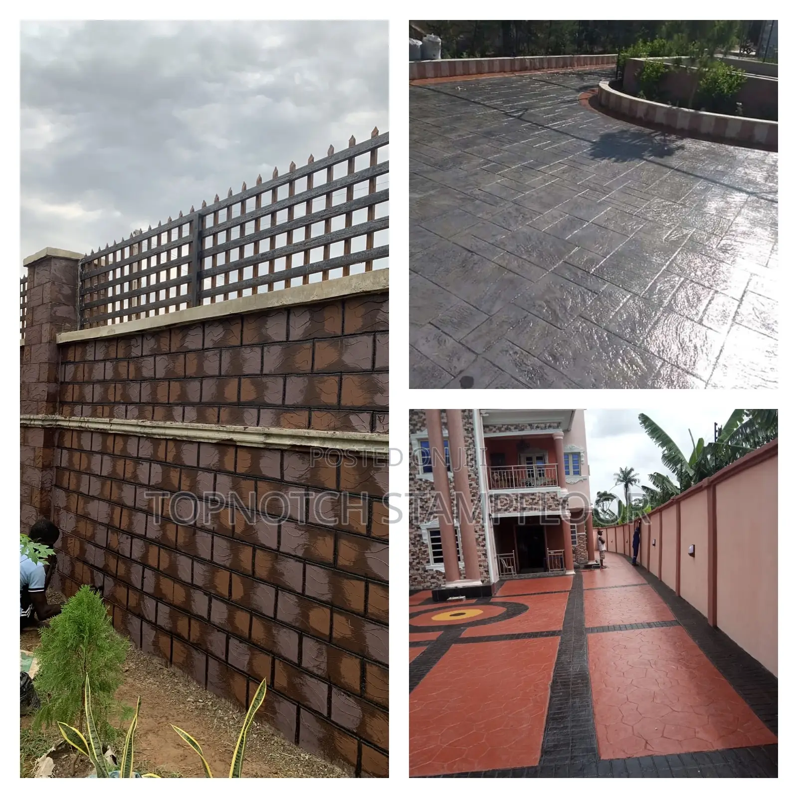 Standard Wall Design and Increte Stamp Flooring