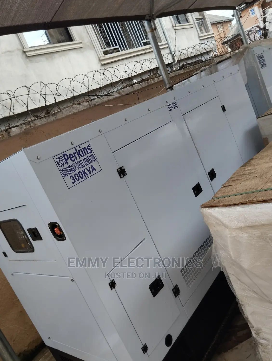 Brand New Perkins (300kva) Diesel Soundproof Generator 100%