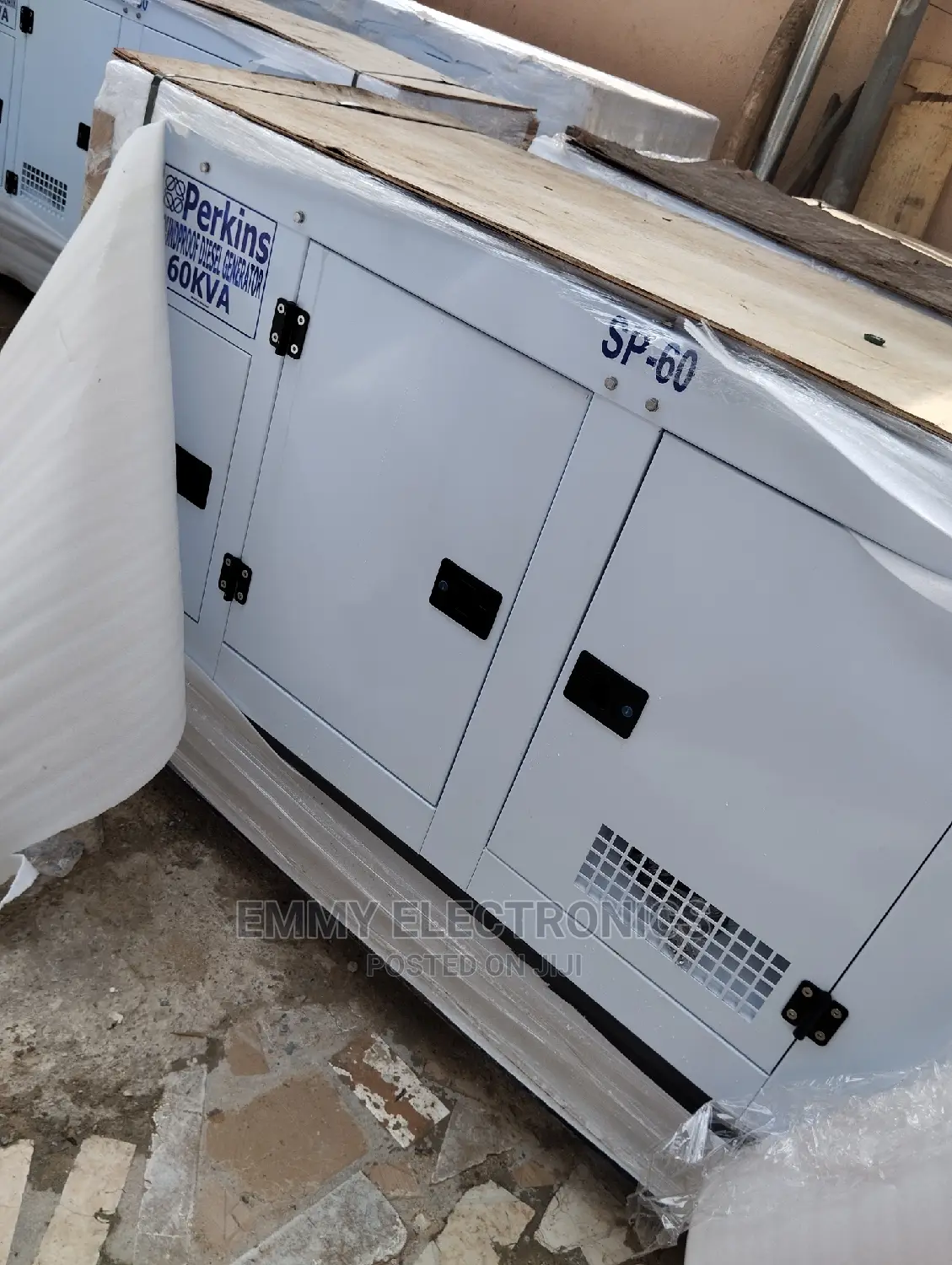 Brand New Perkins (60kva) Diesel Soundproof Generator 100%