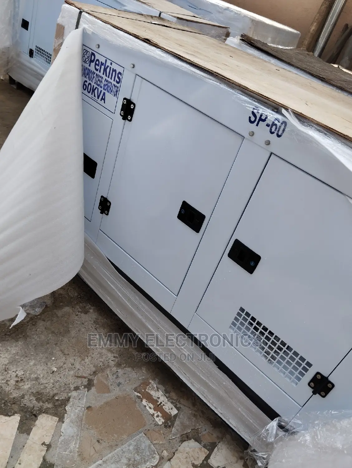 Brand New Perkins (60kva) Diesel Soundproof Generator 100%
