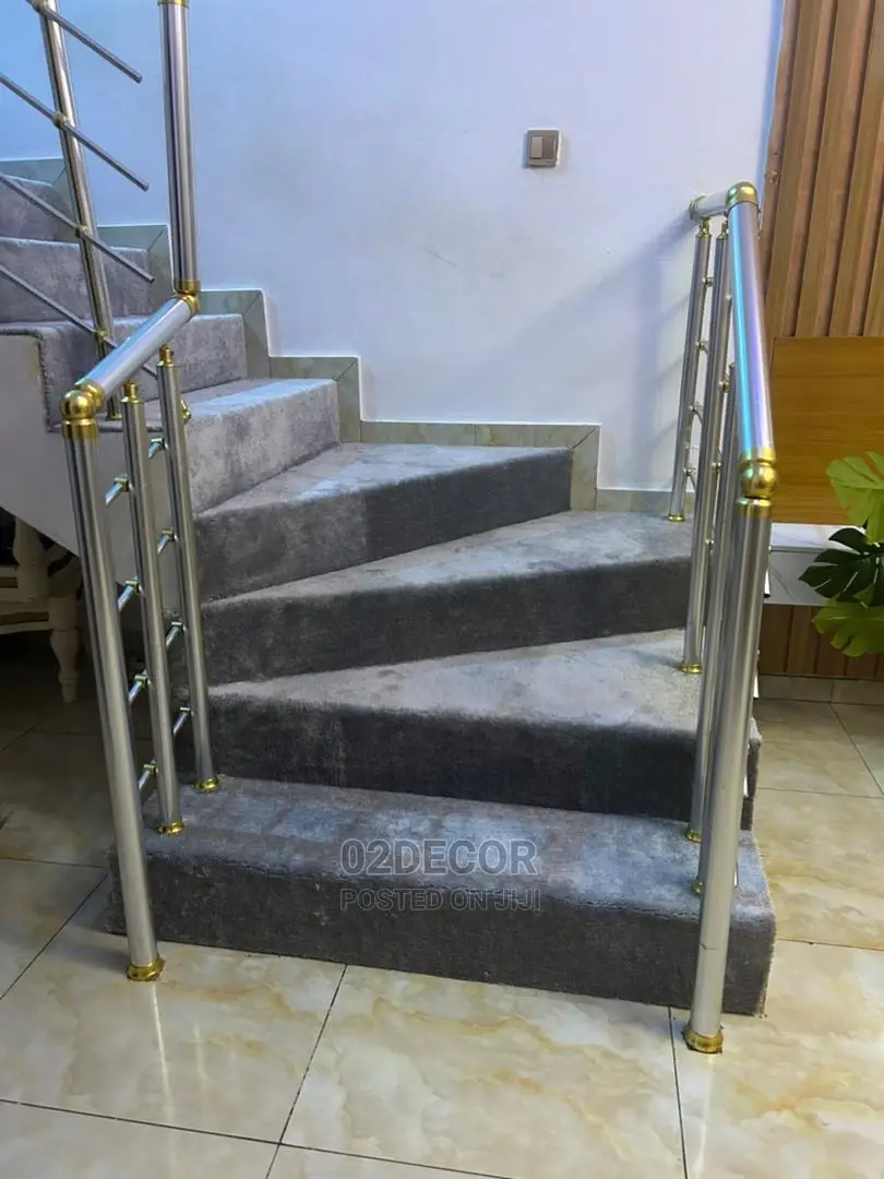 Thick Plain Grey Rugs for Staircase