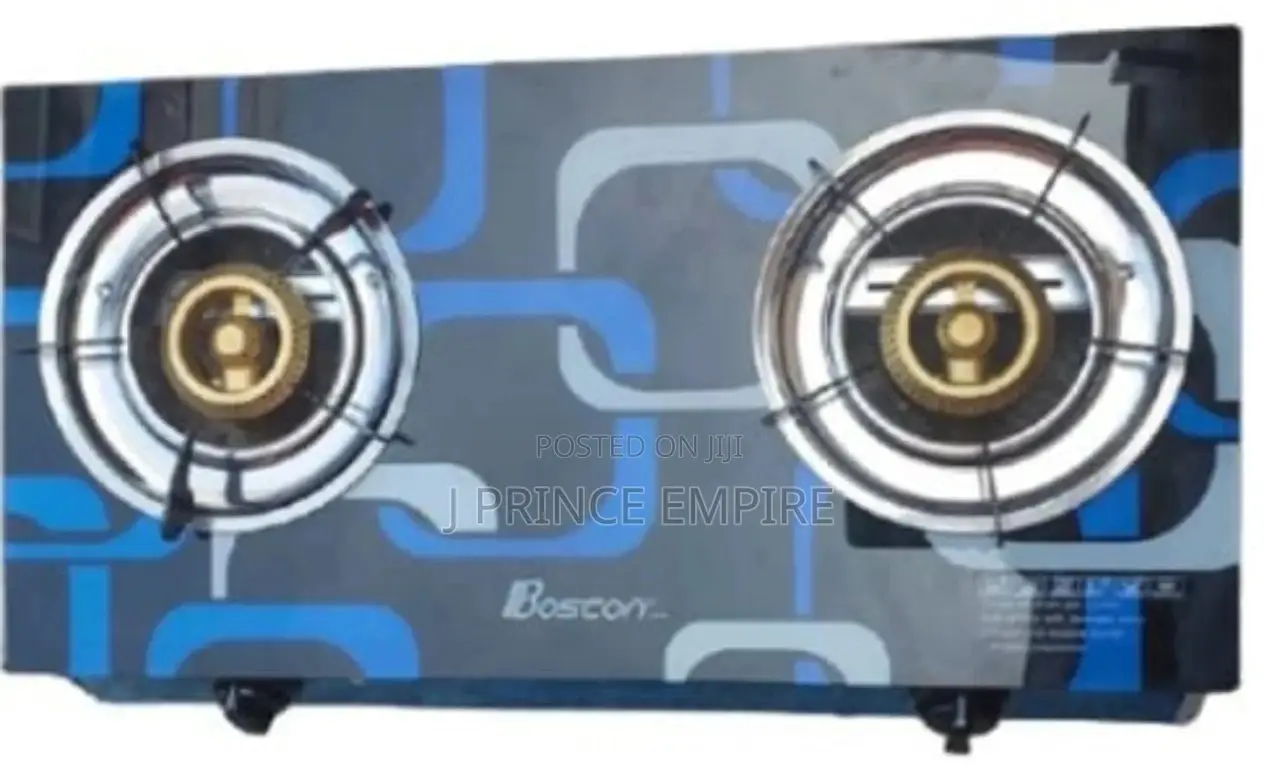 BOSCON 2 Burner Glass Table Top Gas Cooker